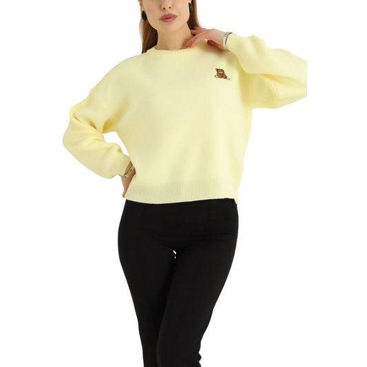 Pullover Sarı Ayıcık detaylı  Kışlık Kazak